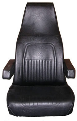 All Black Vinyl High Back Seat