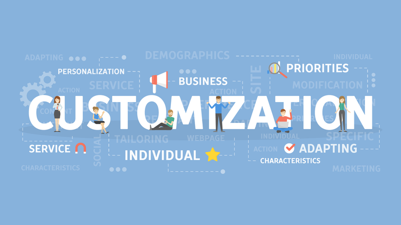 Customization concept illustration. idea of business, service and adaptation.