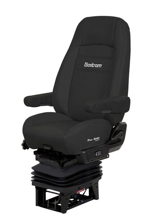 Bostrom Wide Ride+Serta® High Back Truck Seat in Black Genuine Leather