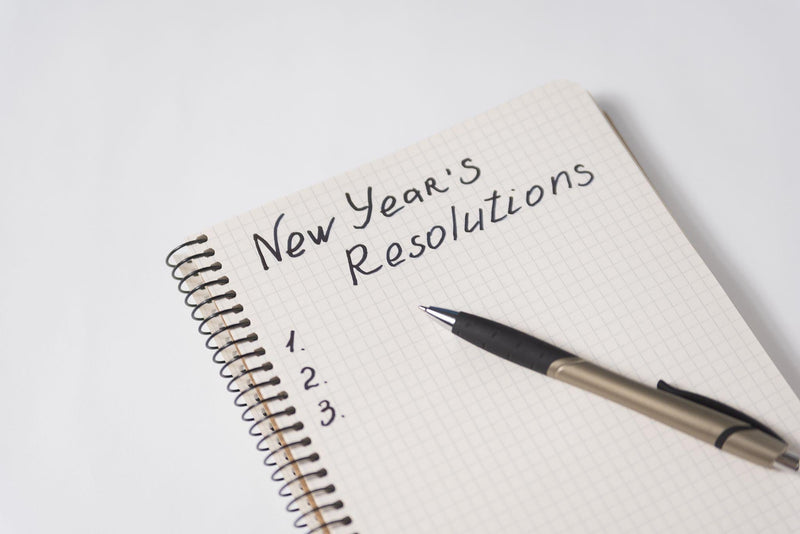 New Year's resolutions in the notebook