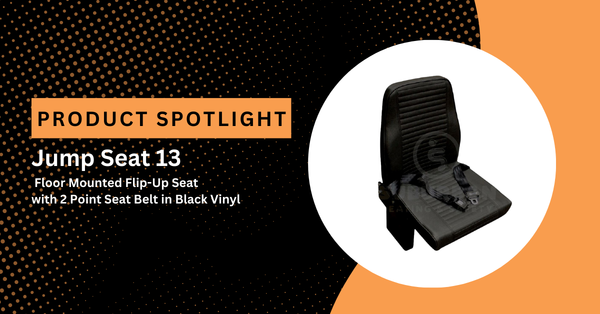 Product Spotlight Jump Seat 13 floor-mounted flip-up seat