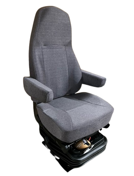 National International ProStar High Back Seat with Dual Arms in Gray Cloth – P/N: 40030.42CF313