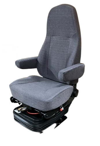 National International ProStar High Back Seat with Dual Arms in Gray Cloth – P/N: 40030.42CF313