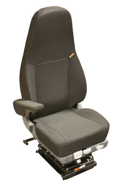 ISRI 5030/880 Deluxe Narrow Truck Seat in Black Mordura with RH Arm (No Plate)