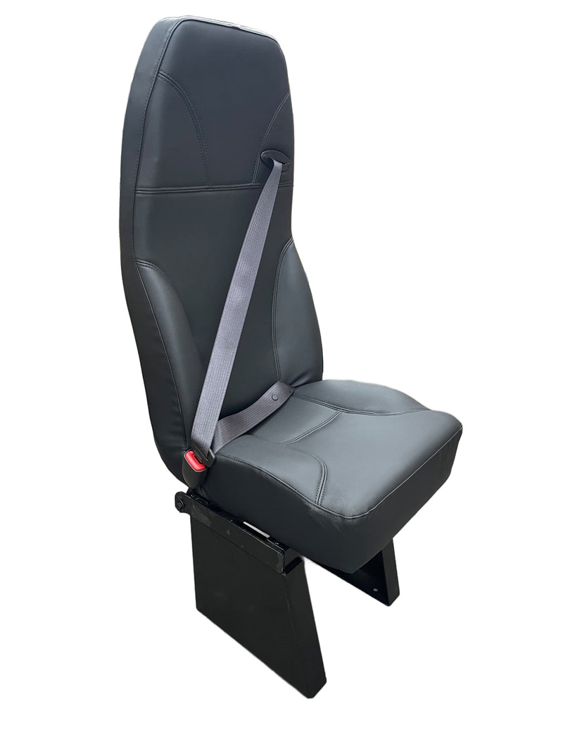 Commuter 125 Passenger Seat - Street Side 3PT in Black Vinyl