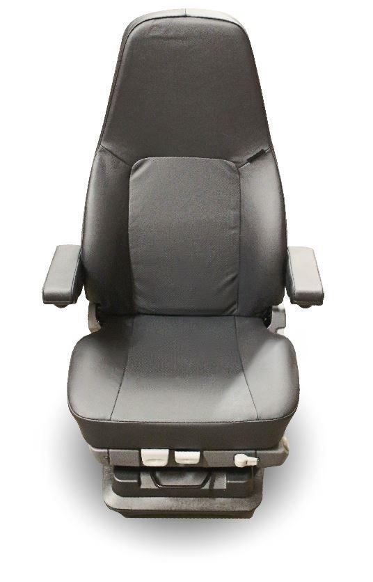 ISRI 5030/880 Premium Truck Seat in Black Genuine Leather with Dual Arms - PN 86774-76