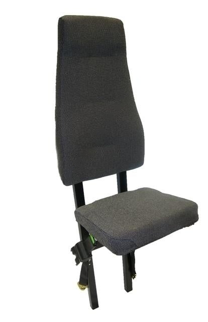 Jump Seat 03 - Step Van Seat in Gray Cloth