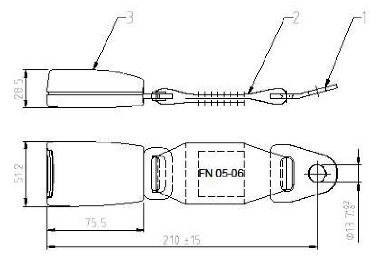 3 Point Foldaway Retractor Seatbelt – Freedman PN 107261 (previously 27073)