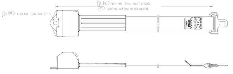 Under Seat Retractor – Freedman Replacement Belt – PN 13448