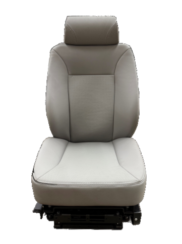 Knoedler Extreme Low Rider Seat in Gray Ultra Leather for Dodge 2003-2006 with Self Contained Compressor