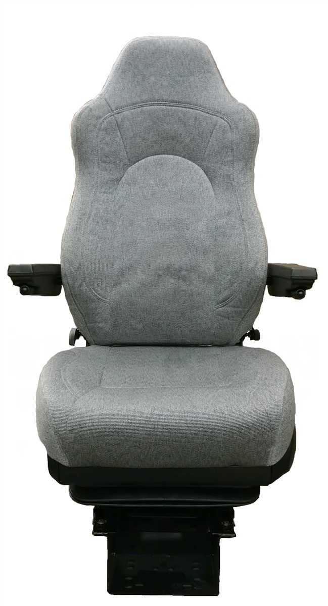 Magnus Heavy Duty Truck/Bus Seat in Grey Cloth with Dual Arms – 650 lb. Rated