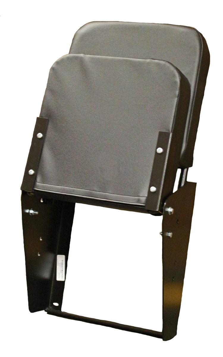 Wall Mounted Jump Seat with Backrest (Non-Spring Flip Up Seat)