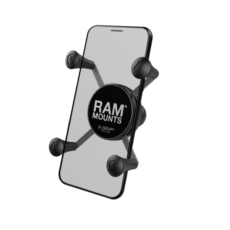 RAM® X-Grip® Universal Phone Holder with Ball – Powder-Coated Aluminum - P/N: RAM-HOL-UN7BU