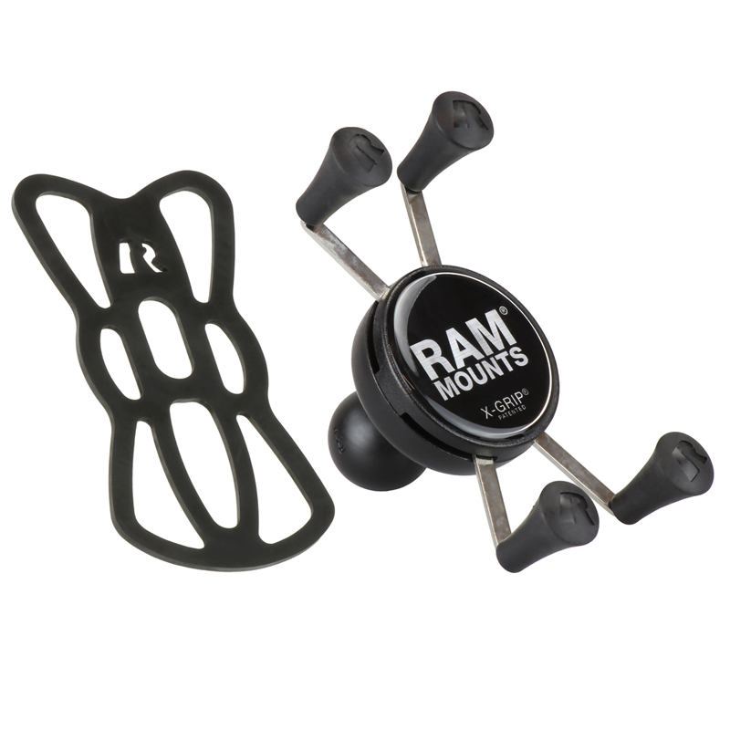 RAM® X-Grip® Universal Phone Holder with Ball – Powder-Coated Aluminum - P/N: RAM-HOL-UN7BU